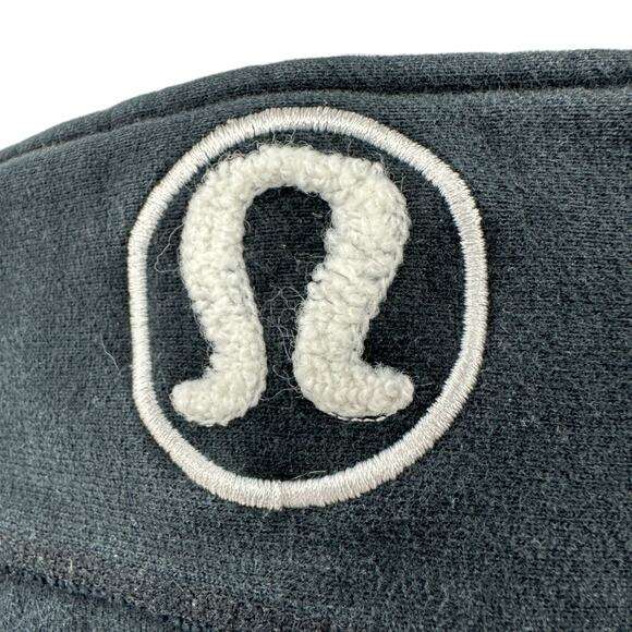 Lululemon | S | RARE Fuzzy White Logo Black Full-Zip Heavyweight Scuba Hoodie - Picture 5 of 6